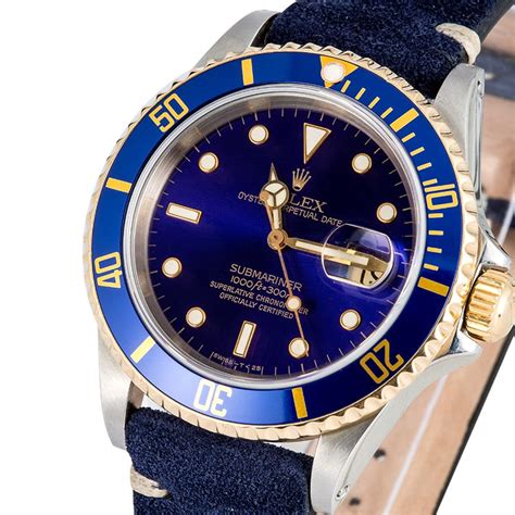 rolex 16613 leather strap|Rolex submariner 16613 for sale.